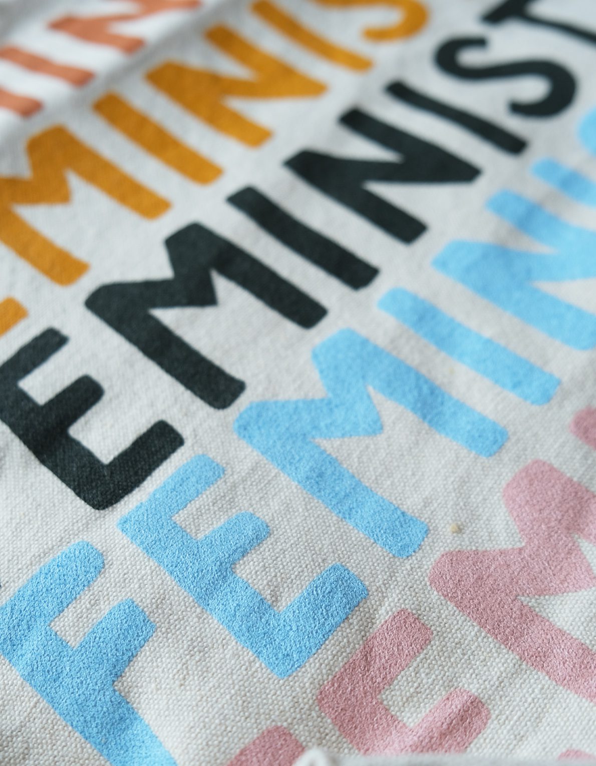Screen Printed Canvas Tote | Feminist