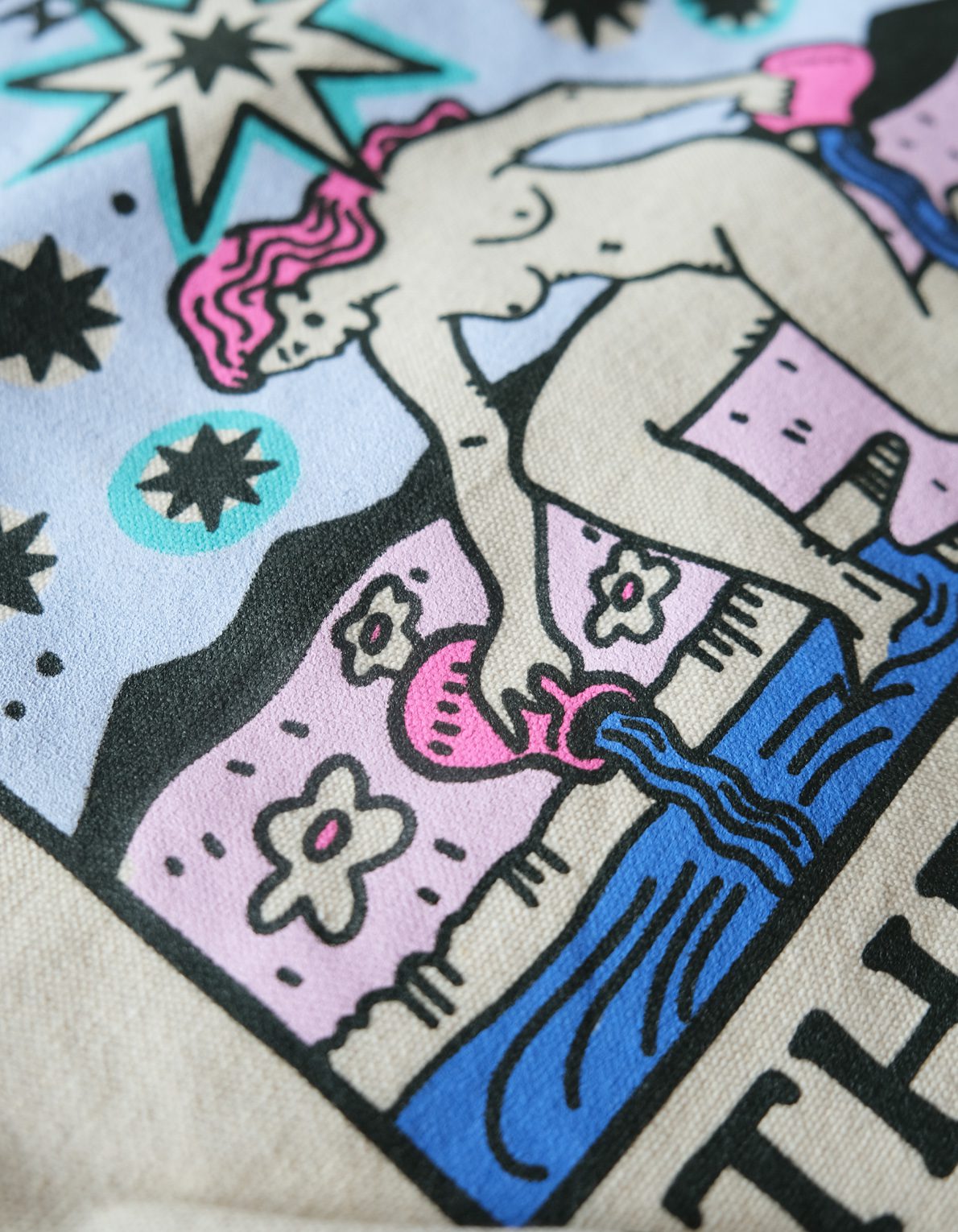 Screen Printed Canvas Tote | The Star Tarot