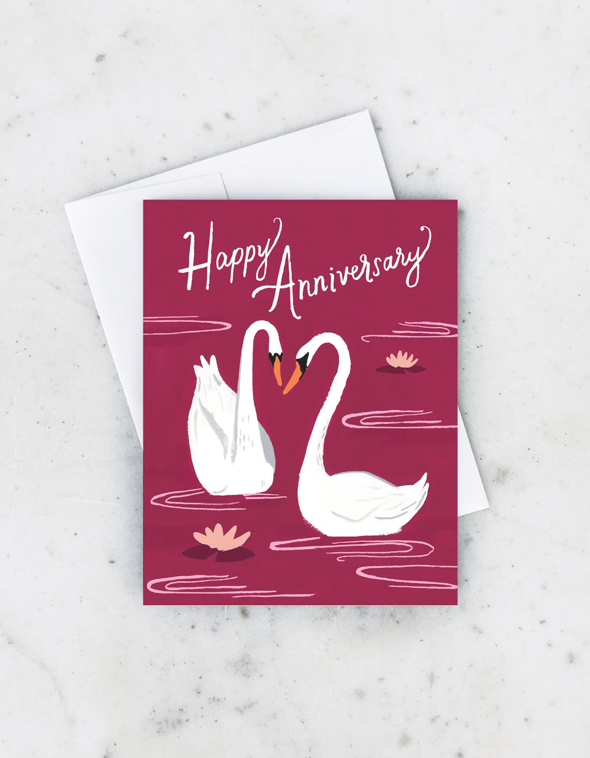 Anniversary Greeting Card | Anniversary Swans