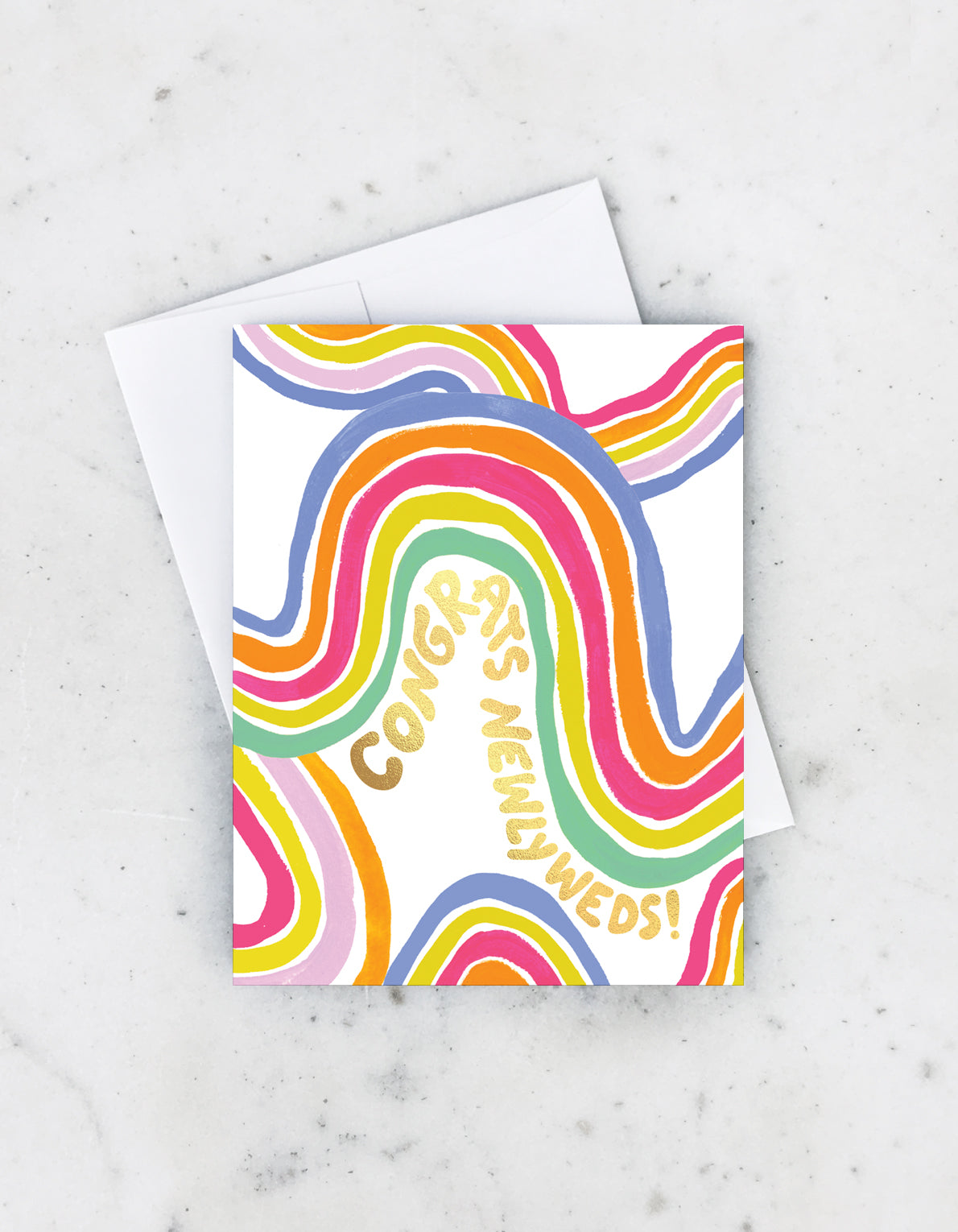 Wedding Greeting Card | Groovy Newlyweds