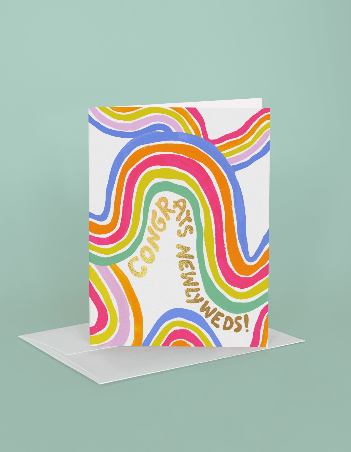 Wedding Greeting Card | Groovy Newlyweds