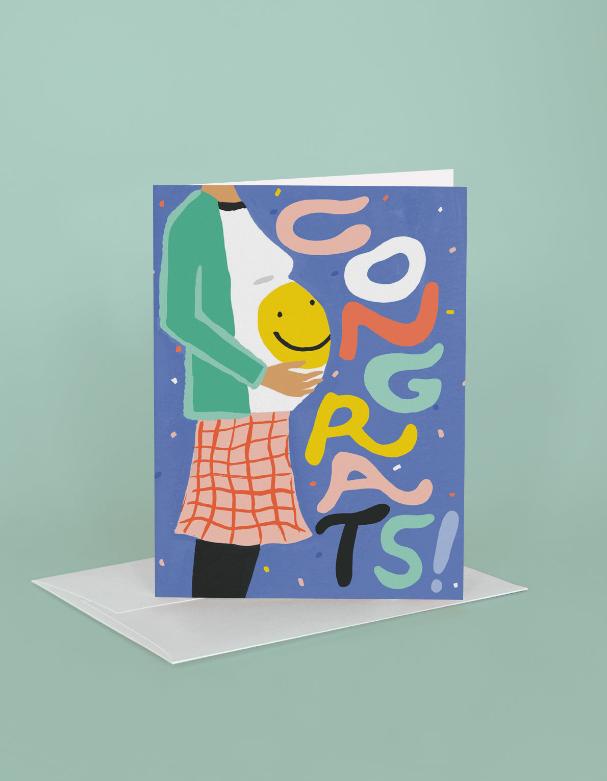 Baby Greeting Card | Congrats Belly