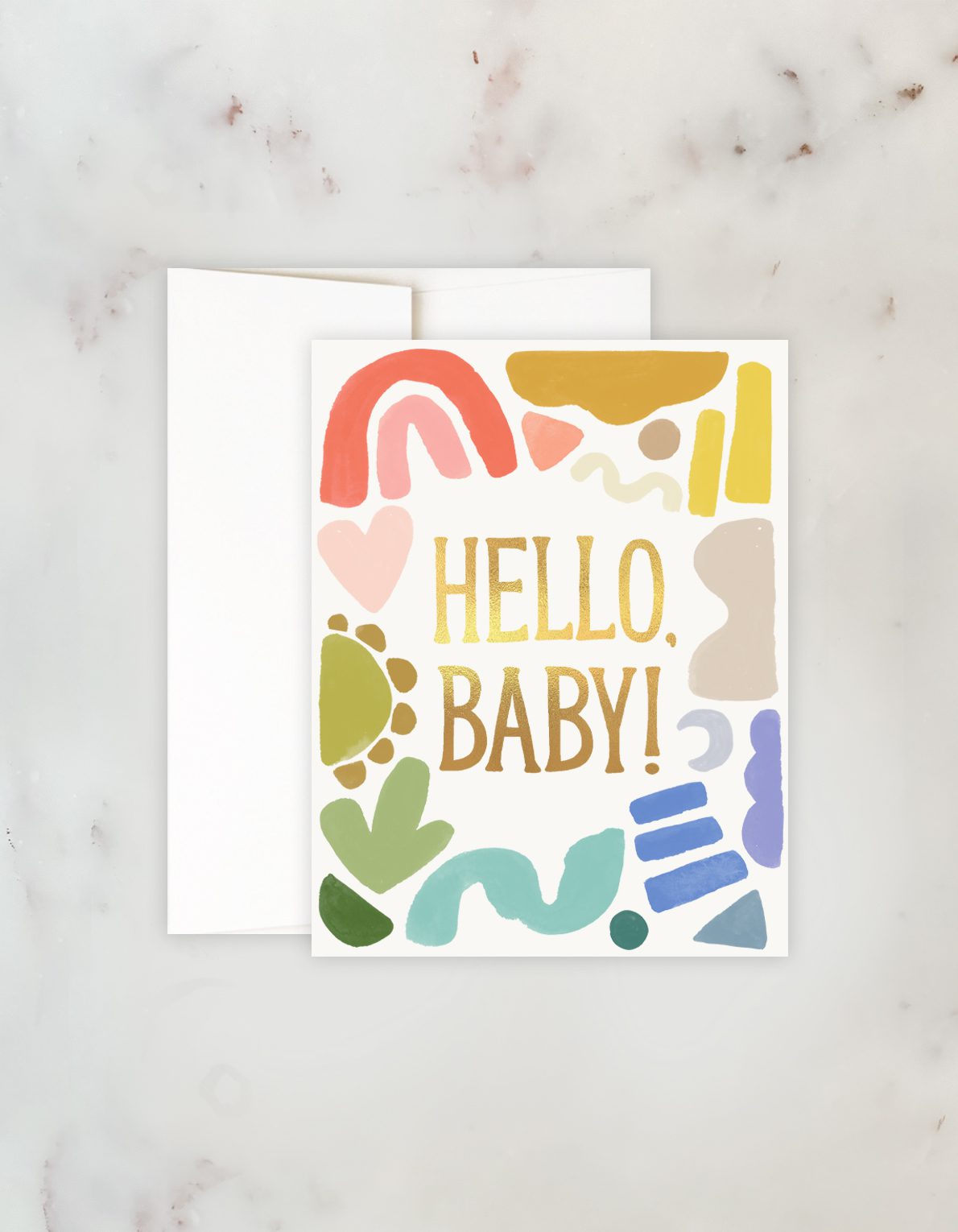 Baby Greeting Card | Hello, Baby Shapes