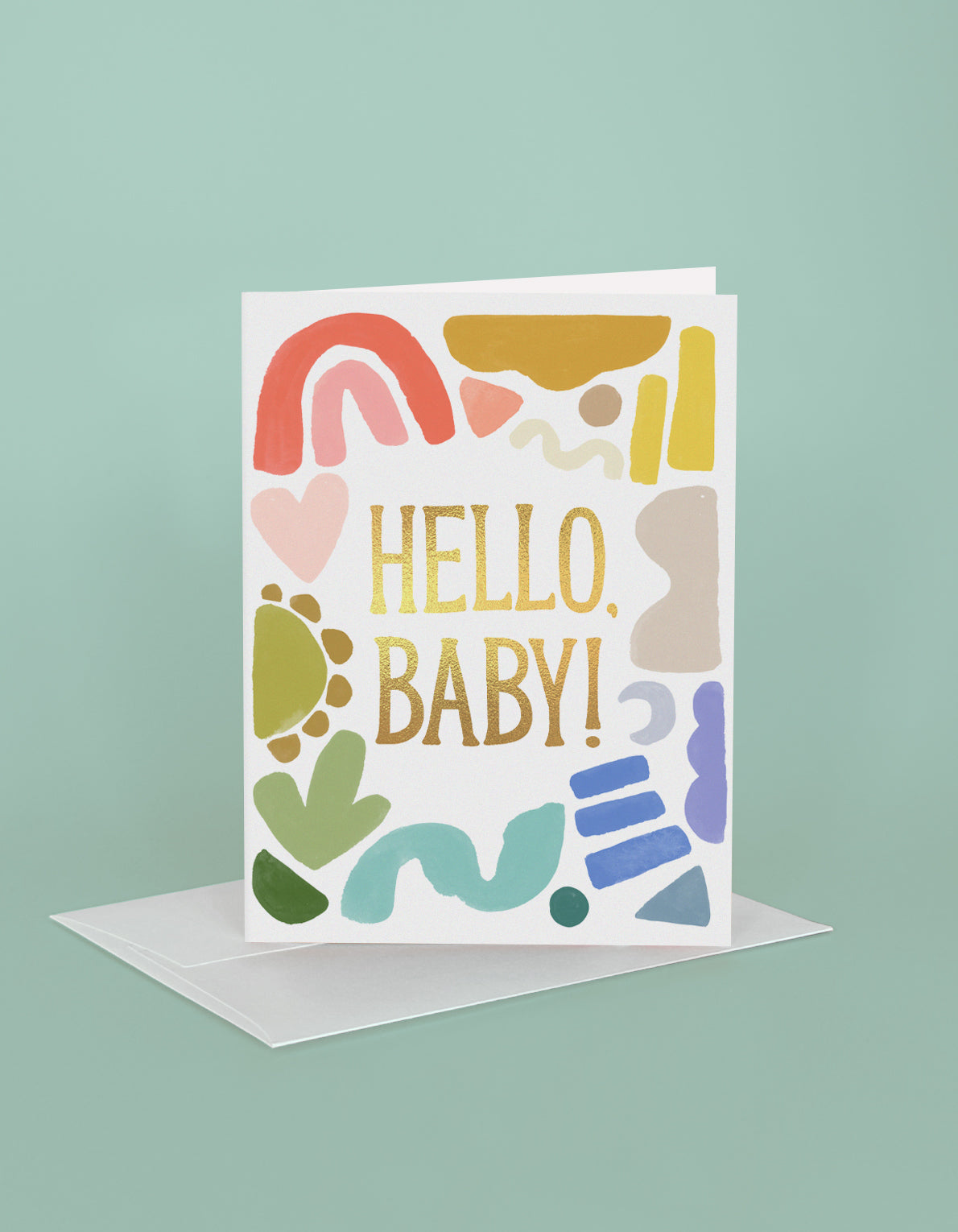 Baby Greeting Card | Hello, Baby Shapes