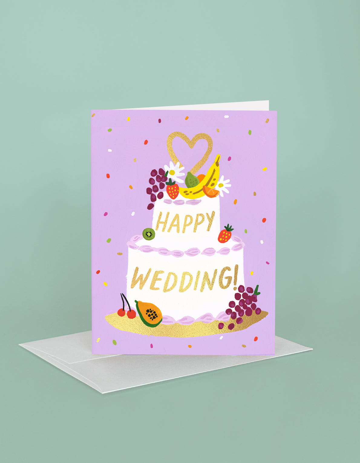 Wedding Greeting Card | Fruity Wedding Cake